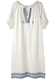 Embroidered Peasant Dress