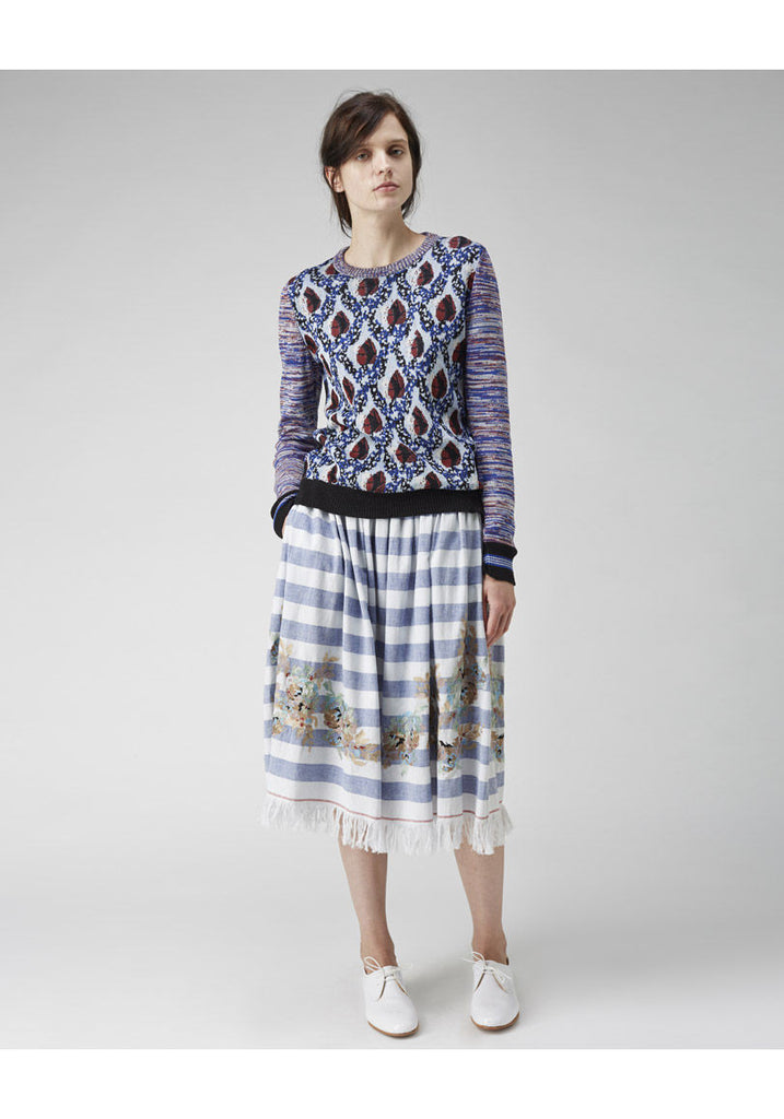 Mixed Jacquard Pullover