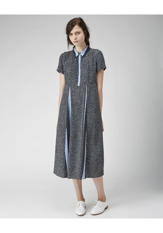 Mixed Print Shirtdress