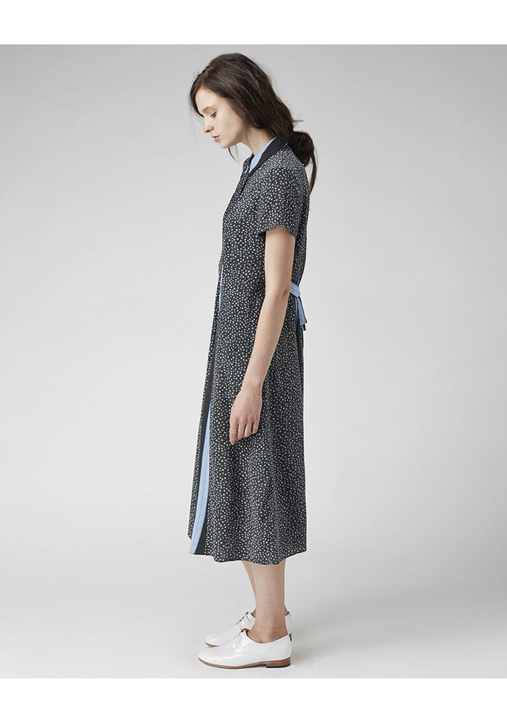 Mixed Print Shirtdress