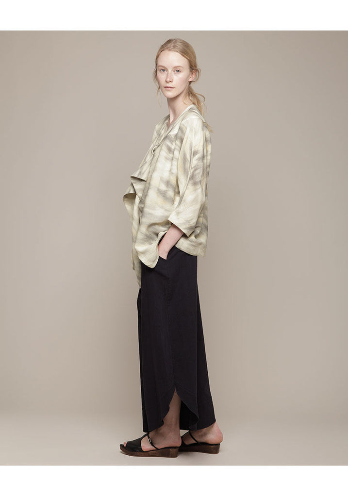 Notched Tie Cardigan