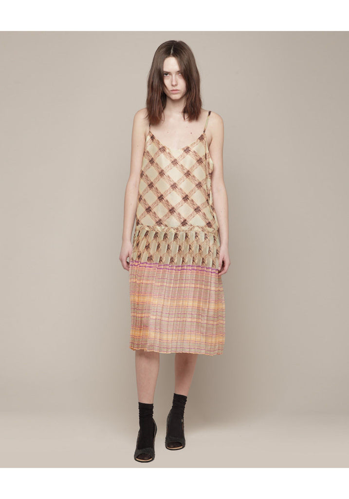 Pleated Camisole Dress