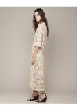 Pleated Lace Dress