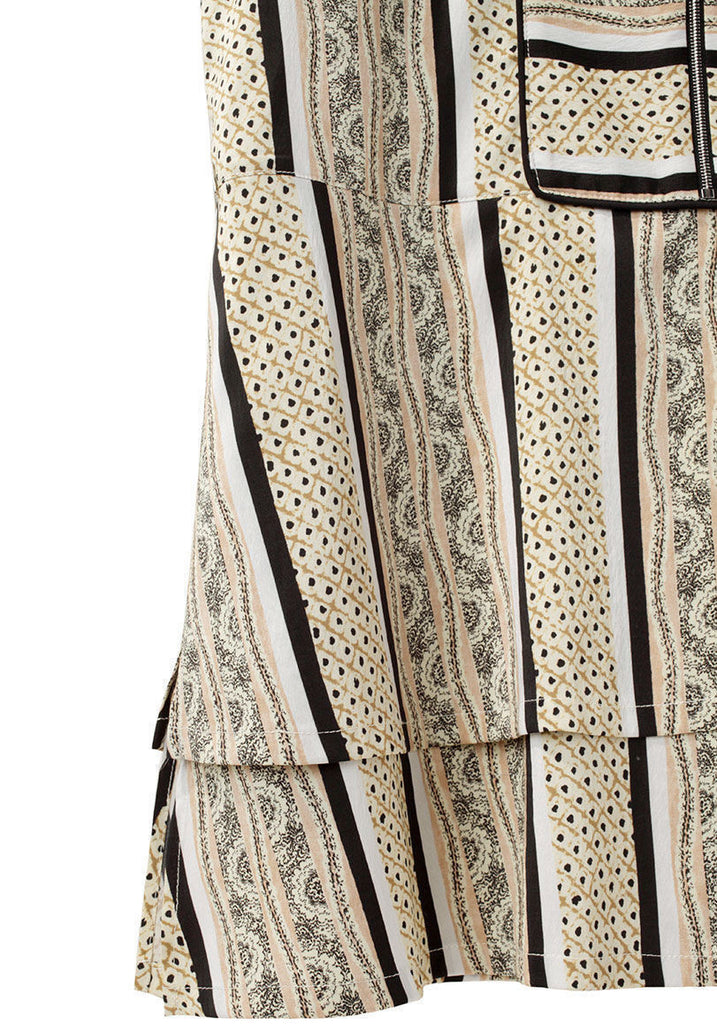 Printed Cap Sleeve Blouse