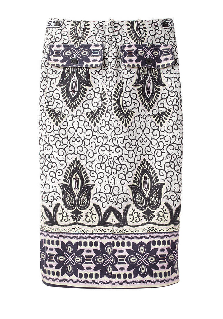 Printed Cargo Skirt