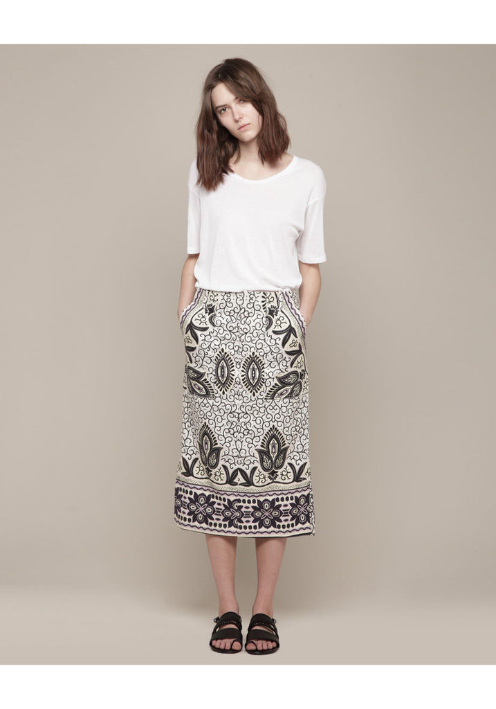 Printed Cargo Skirt