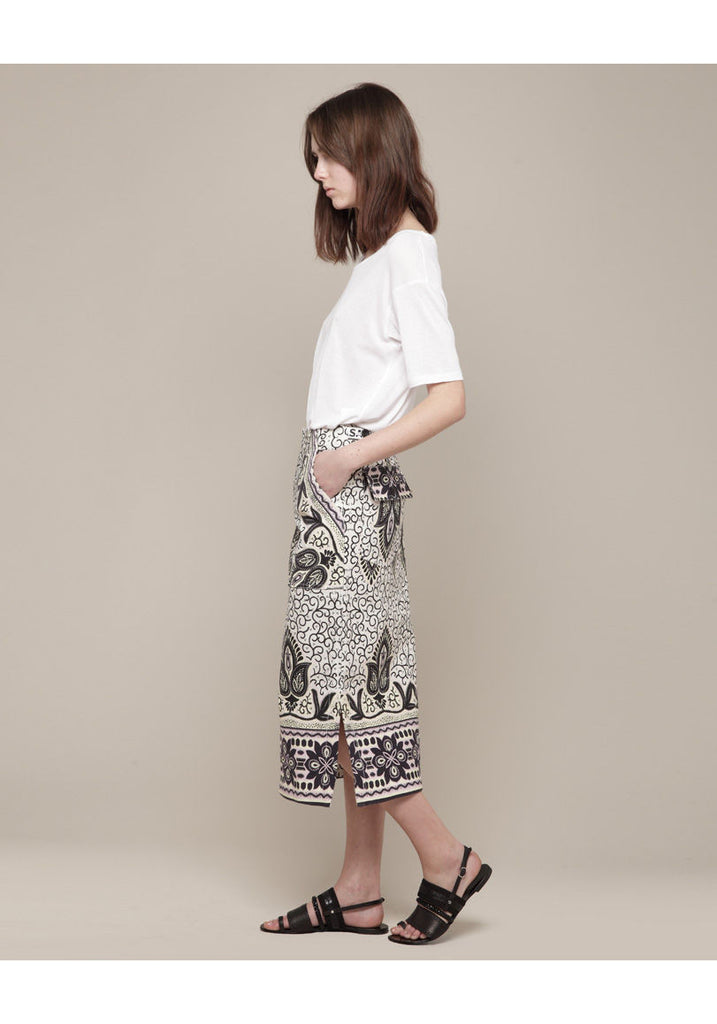 Printed Cargo Skirt