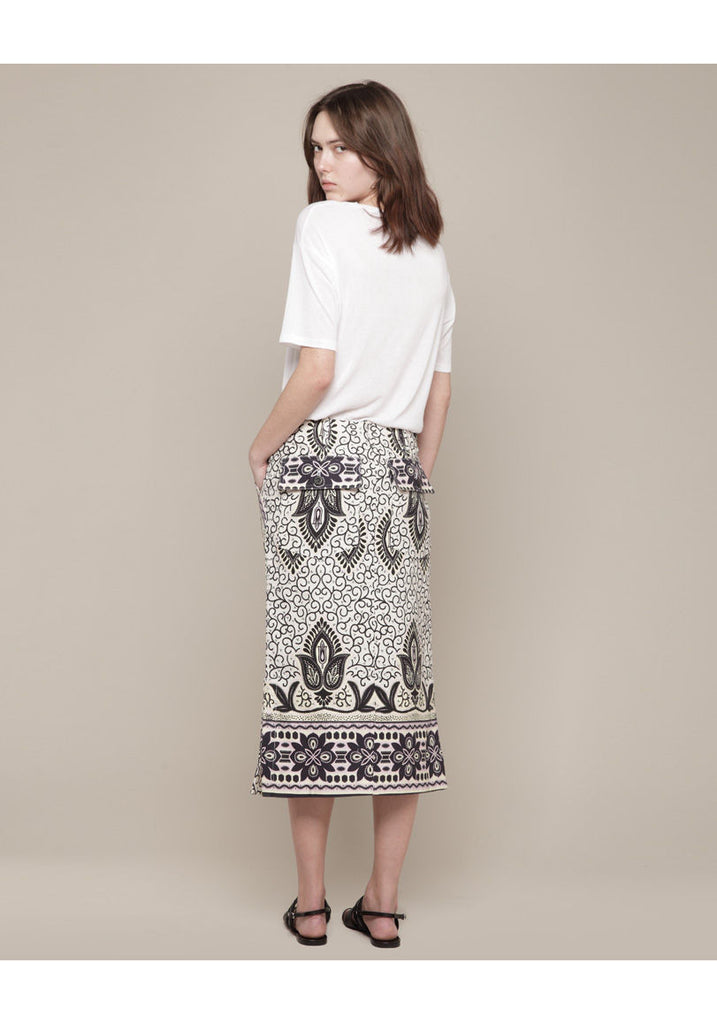 Printed Cargo Skirt