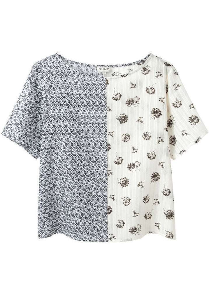 Split Print Top