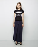 Wrap Pleat Long Skirt