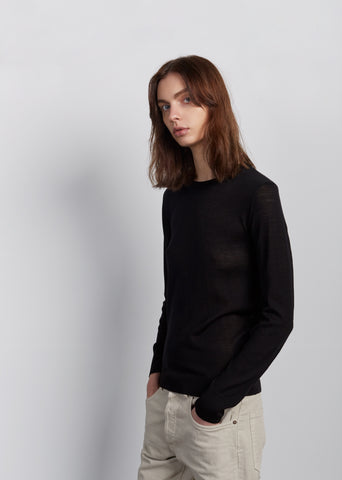 Shrunken Wool Crewneck
