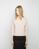 Cropped Three-Quarter Boatneck Tee