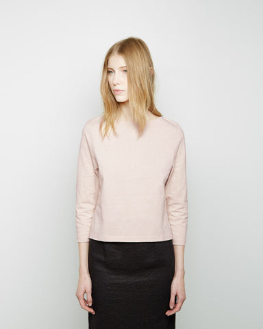 Cropped Three-Quarter Boatneck Tee