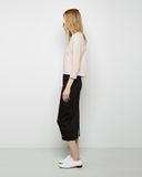 Cropped Three-Quarter Boatneck Tee