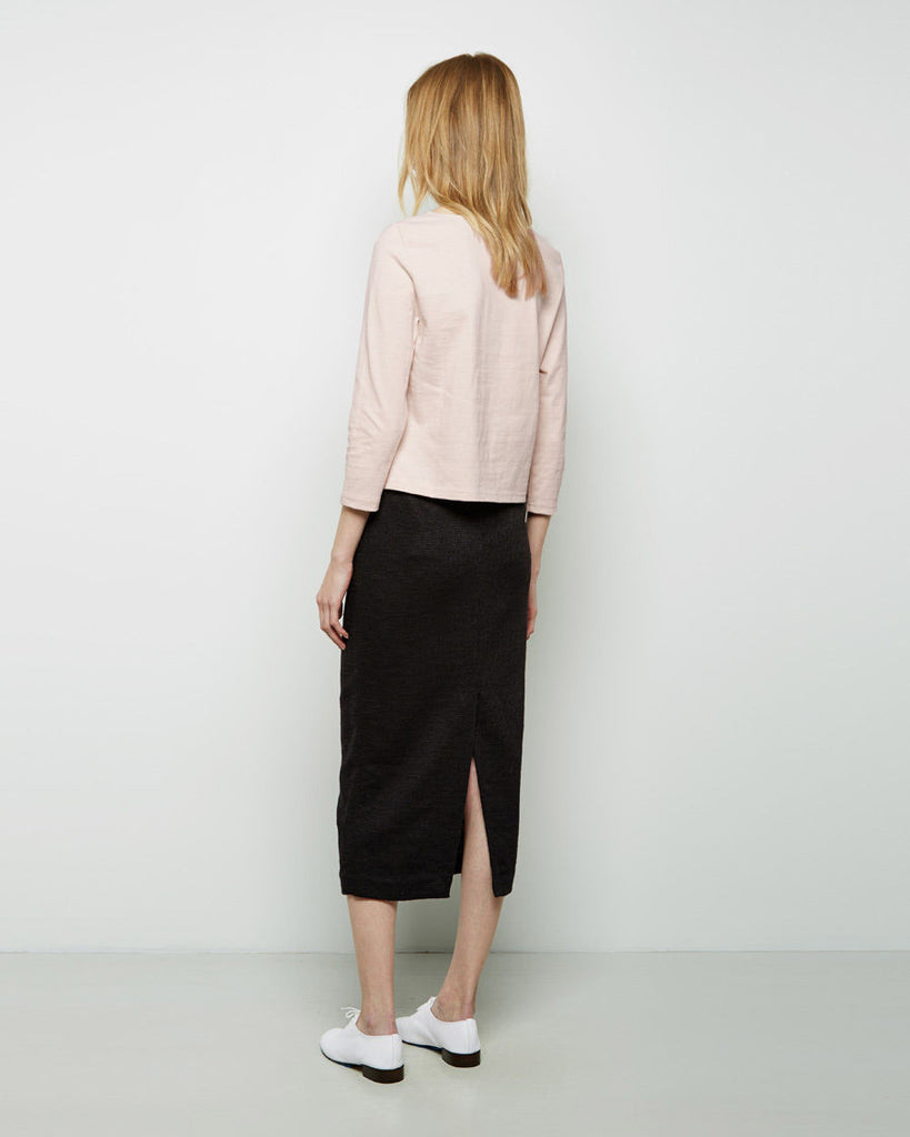 Cropped Three-Quarter Boatneck Tee