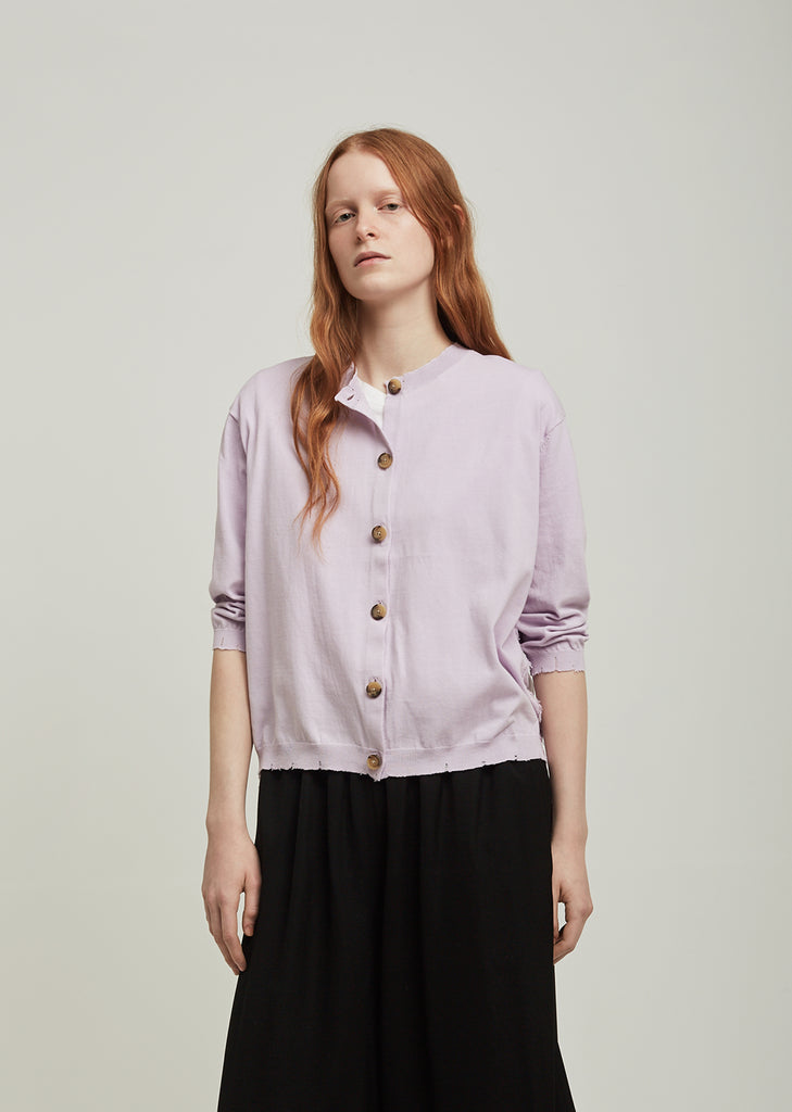 Lariv Crepe Knit Cardigan