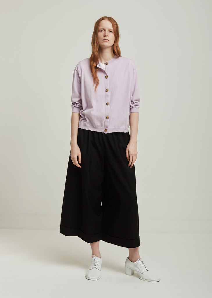 Lariv Crepe Knit Cardigan