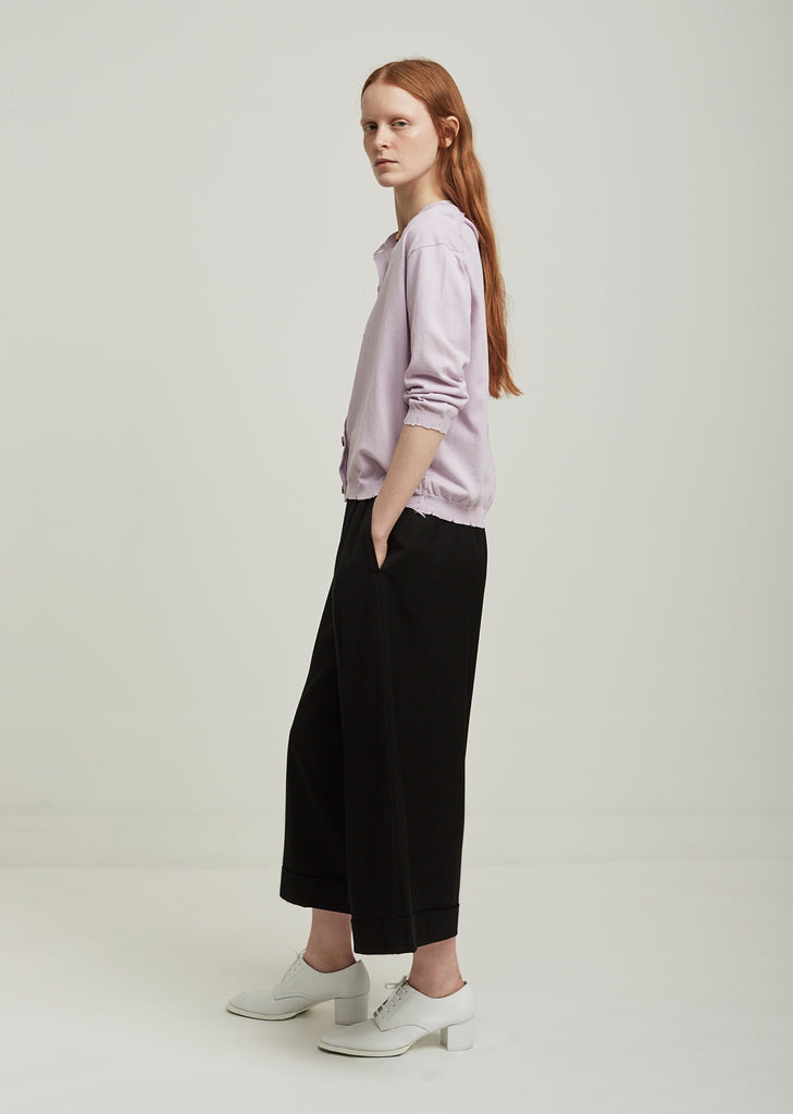 Lariv Crepe Knit Cardigan