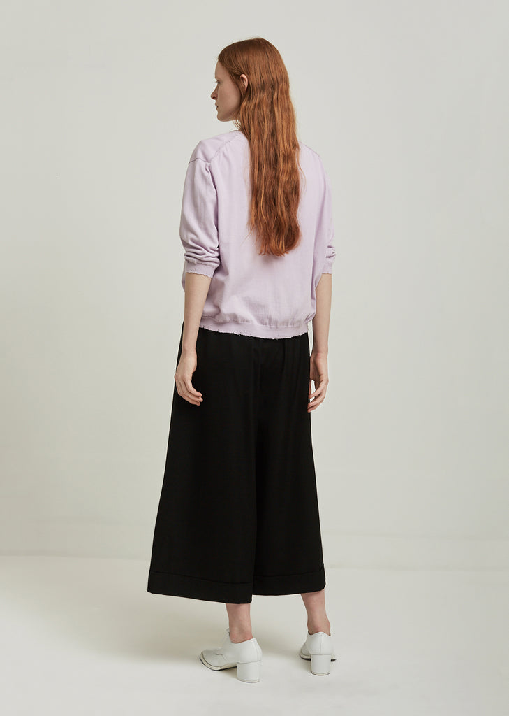 Lariv Crepe Knit Cardigan