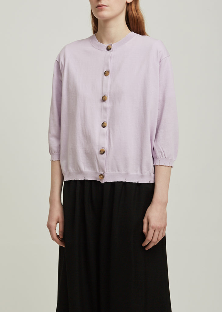 Lariv Crepe Knit Cardigan