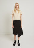 Harleth Raw Wrap Skirt