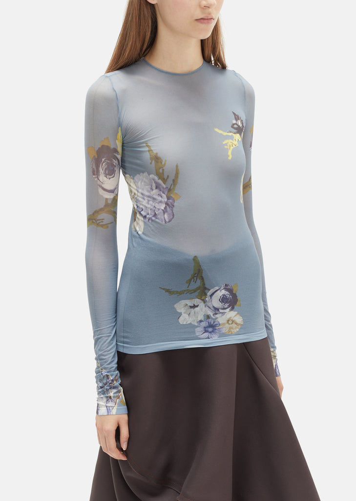 Niala Long Sleeve Flower Top