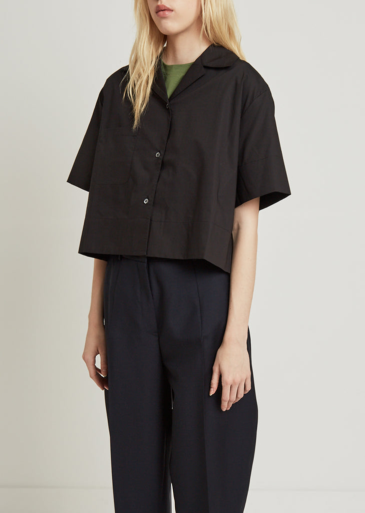 Lelija Poplin Crop Shirt