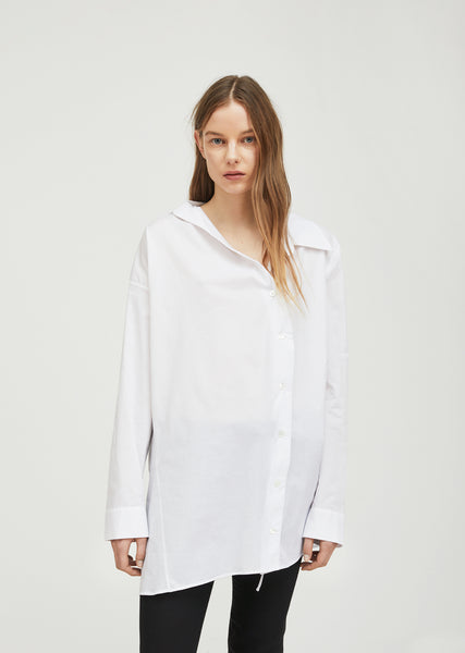 Anndemeulemeeserホワイト 長袖シャツ andme｜オーバーサイズ 長袖 シアーシャツ | Rakuten Fashion