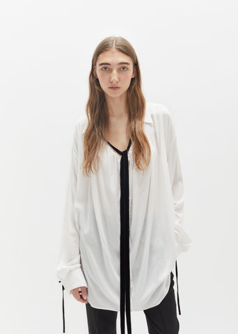 Velvet Tie Blouse