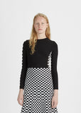 Long Sleeve Checkerboard Tee