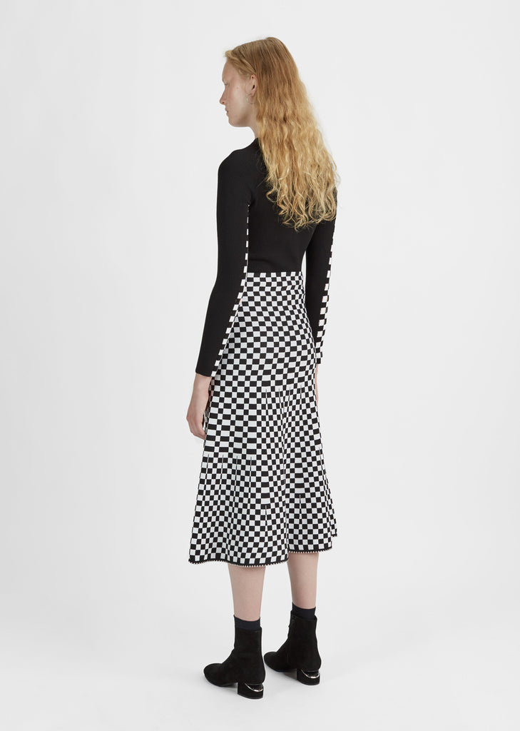Long Sleeve Checkerboard Tee