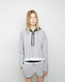 Nylon Hooded French Terry Sweatshirt