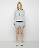 Nylon Hooded French Terry Sweatshirt