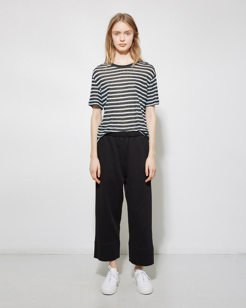 Striped Linen Blend Tee