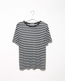 Striped Linen Blend Tee
