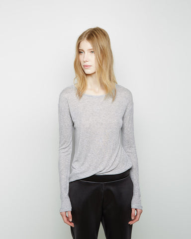 Oversized Ribbed Melange Longsleeve