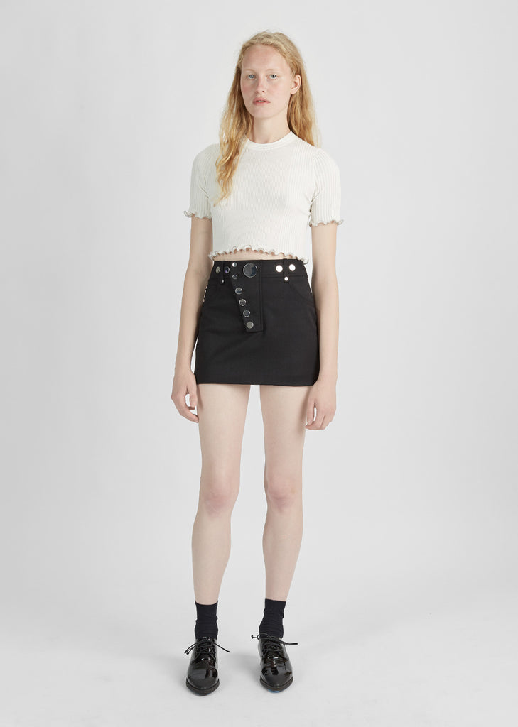 Ribbed Cropped Tee