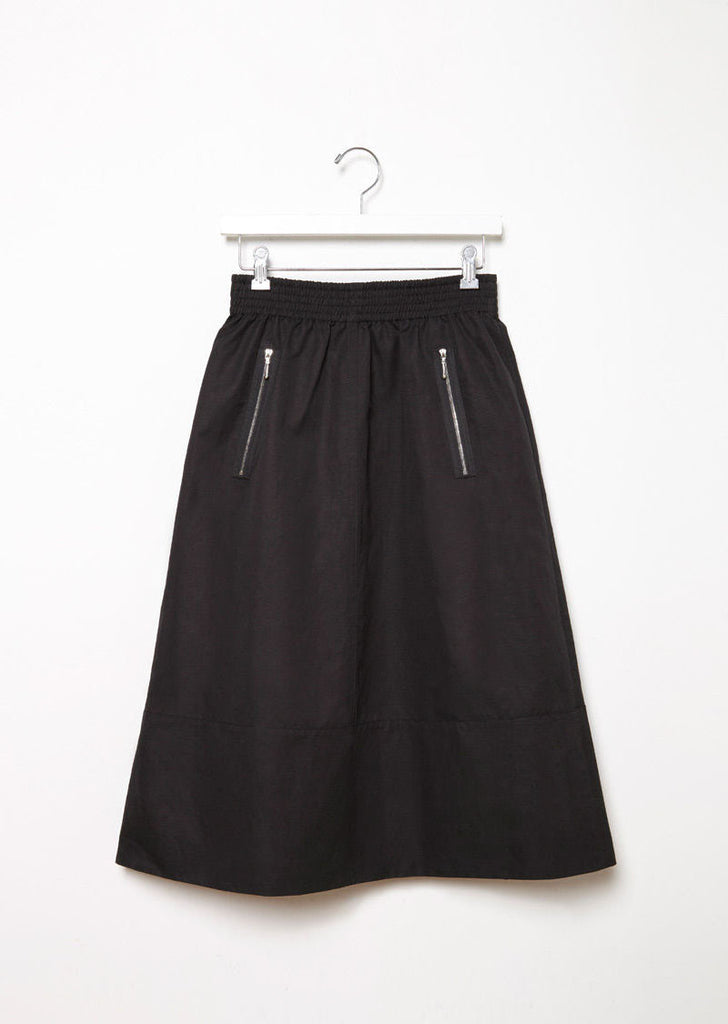 Ruched Zipper Skirt