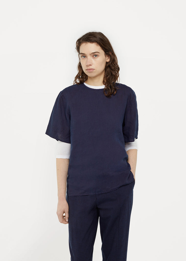 Hand Dyed Linen Top