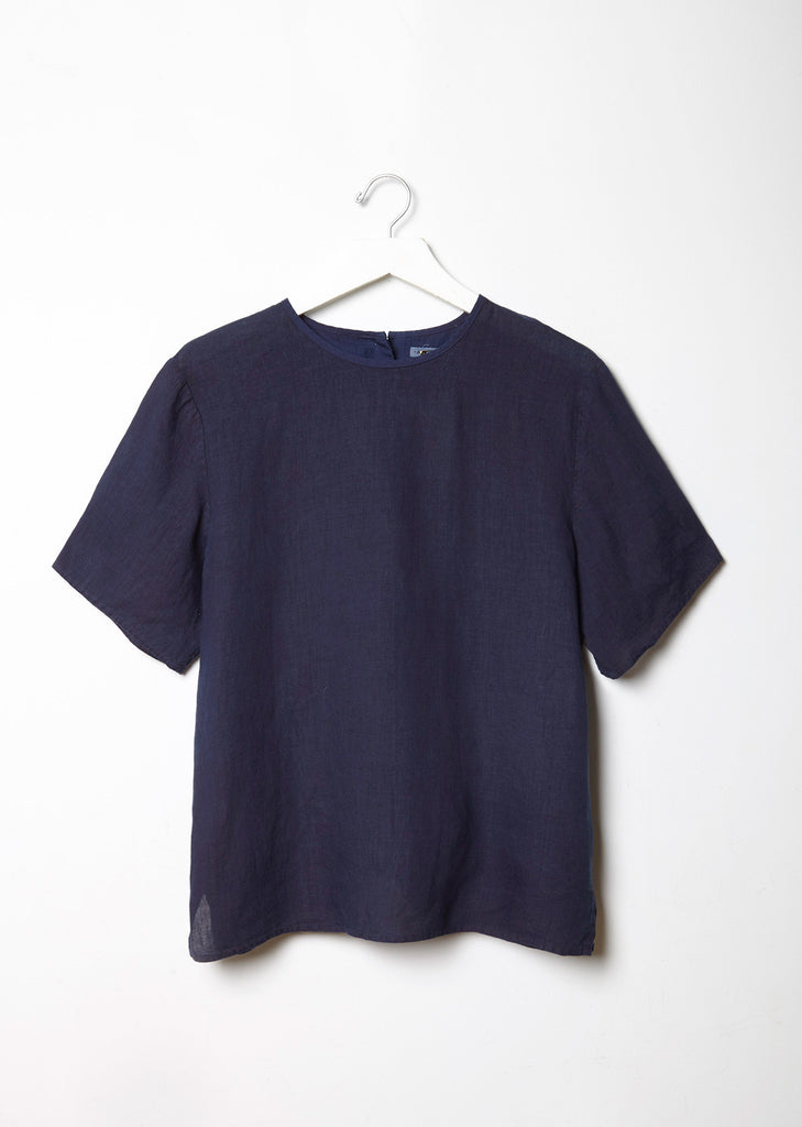 Hand Dyed Linen Top