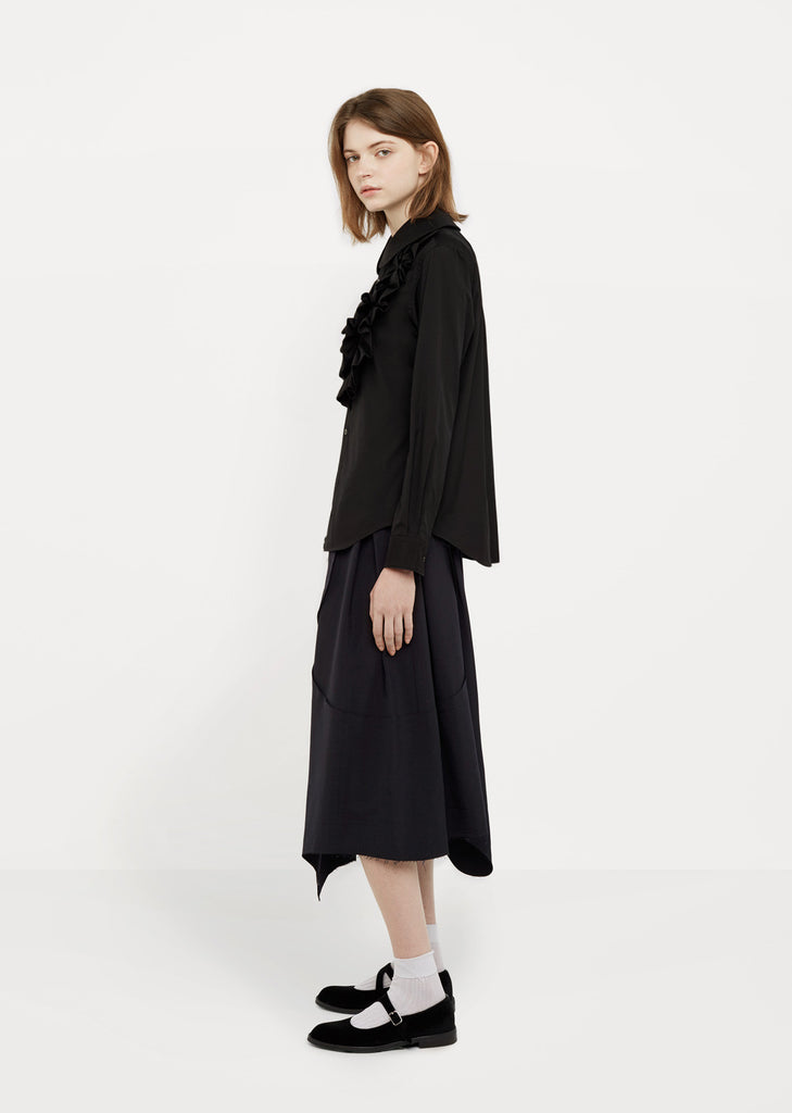 Front Ruffle Shirt