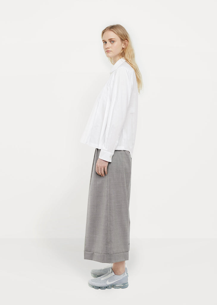 Cotton Front Pleat Shirt