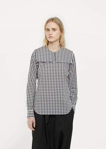 Pilgrim Collar Gingham Blouse