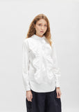 Cotton Ruffle Blouse