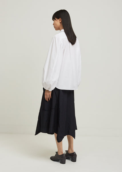 tricot COMME des GARCONS◆長袖ブラウス/S/コットン/BEG/TA-O011 tricot COMME des GARCONS(トリココムデギャルソン) / 長袖