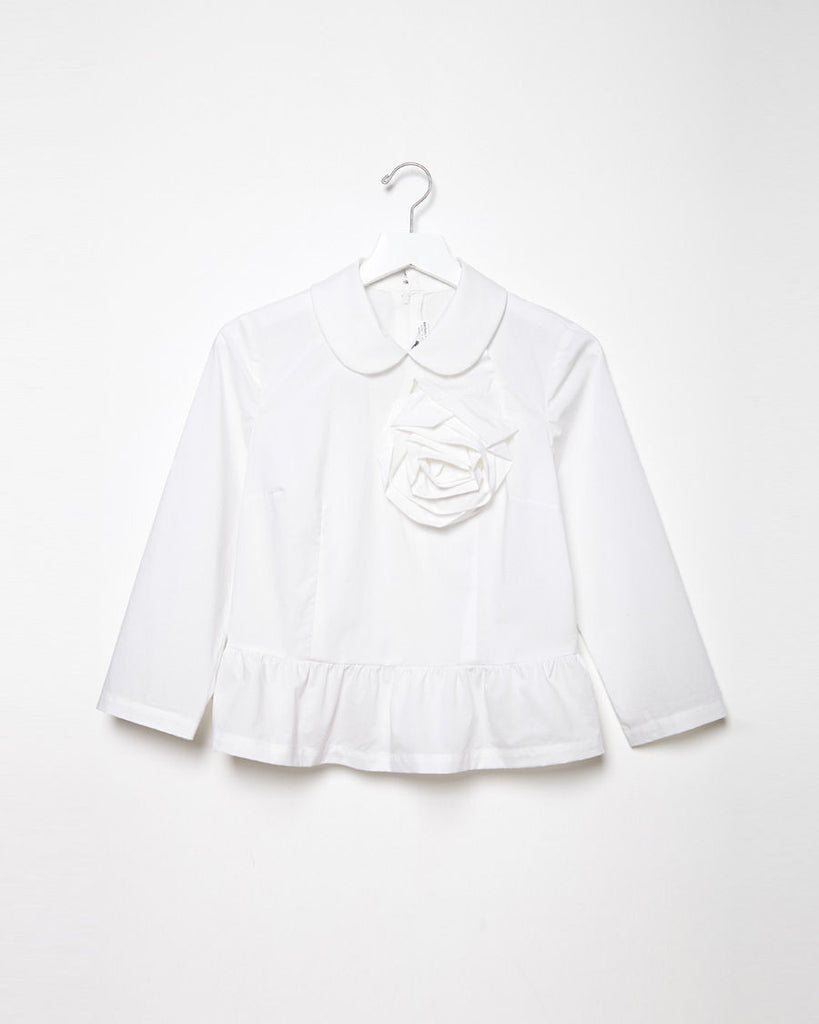 Rosette Peplum Shirt