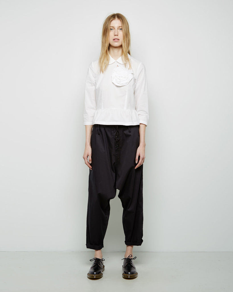 Rosette Peplum Shirt