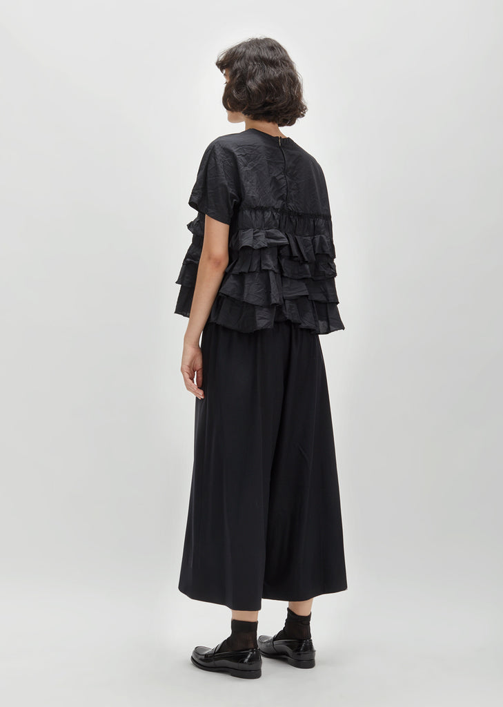 Wool Flannel Drawstring Pant