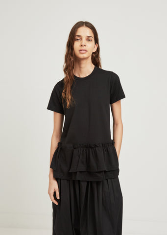 Jersey Ruffle Hem Tee
