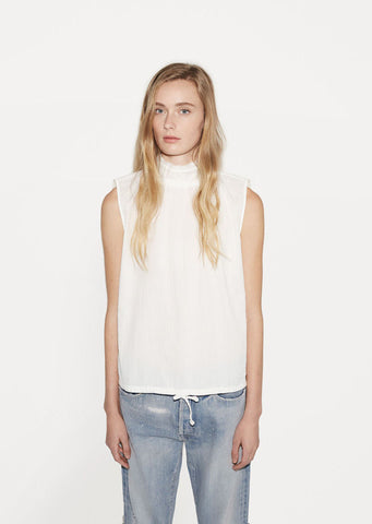 Sleeveless High Neck Blouse